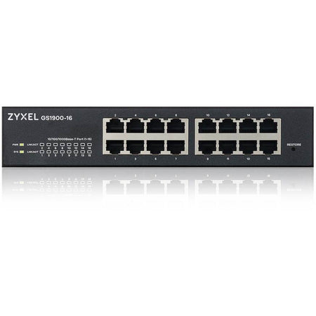 ZYXEL 16-port GbE Smart Managed Switch - GS1900-16V03F