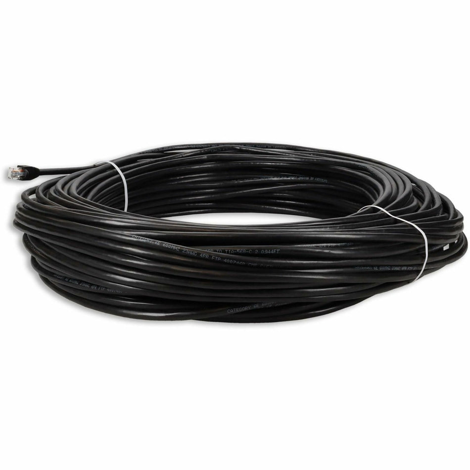AddOn 300ft Black CAT 6 PVC Ethernet Cable Snagless Bubble Boot Outdoor RJ-45 M/M - ADD-300FCAT6O