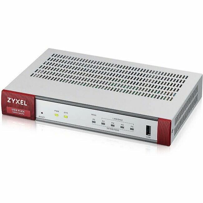 ZYXEL ZyWALL USG FLEX 100 Network Security/Firewall Appliance - USGFLEX100BUNREV2