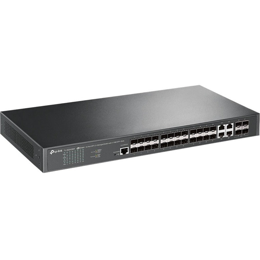 TP-Link TL-SG3428XF - JetStream&trade; 24-Port SFP L2+ Managed Switch with 4 10GE SFP+ Slots - TL-SG3428XF