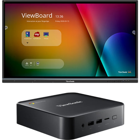 ViewSonic ViewBoard IFP7550-C0 - 4K Multi-Touch Interactive Display with Chromebox - 350 cd/m2 - 75" - IFP7550-C0