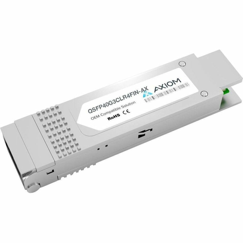 Axiom 40GBASE-LR4 QSFP+ Transceiver - QSFP40G3CLR4FIN-AX - QSFP40G3CLR4FIN-AX