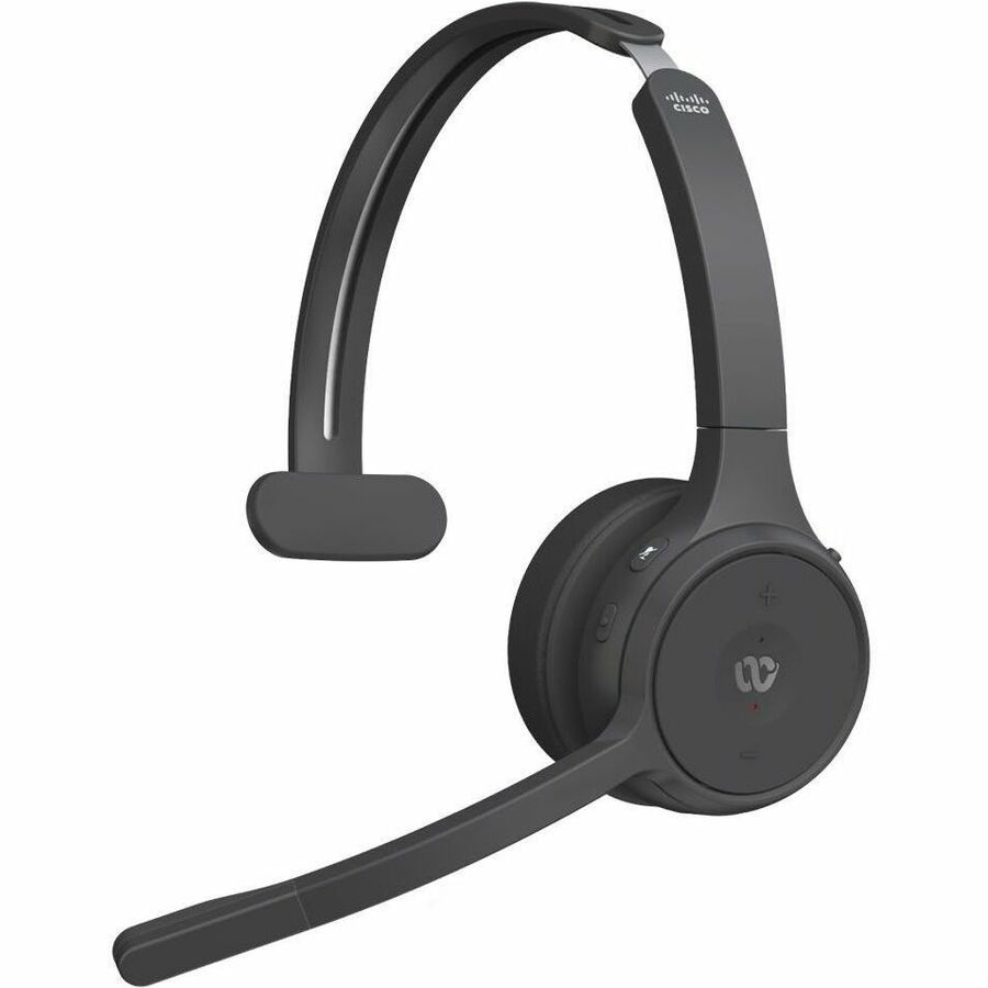 Cisco Single-Ear, Carbon Black Headset Bundle - HS-WL-721-BUNA-C