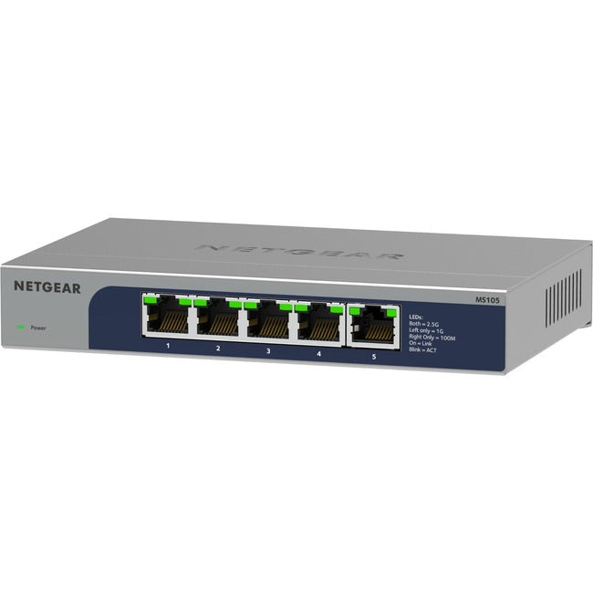 Netgear 5-Port Multi-Gigabit (2.5G) Ethernet Unmanaged Switch - MS105-100NAS