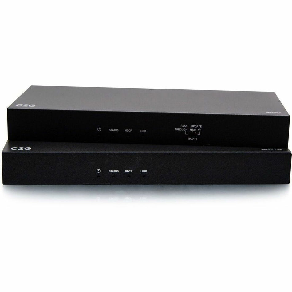 C2G HDBaseT HDMI Extender + 3.5mm, RS232, USB B to A, and IR over Cat - HDMI Transmitter Box to Reciever Box - 4K 60Hz - C2G31013