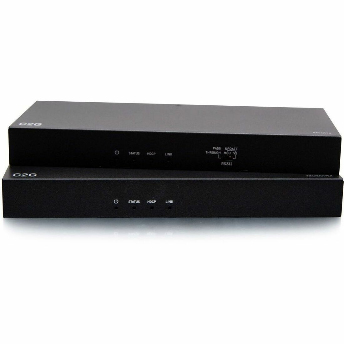 C2G HDBaseT HDMI Extender + 3.5mm, RS232, USB B to A, and IR over Cat - HDMI Transmitter Box to Reciever Box - 4K 60Hz - C2G31013