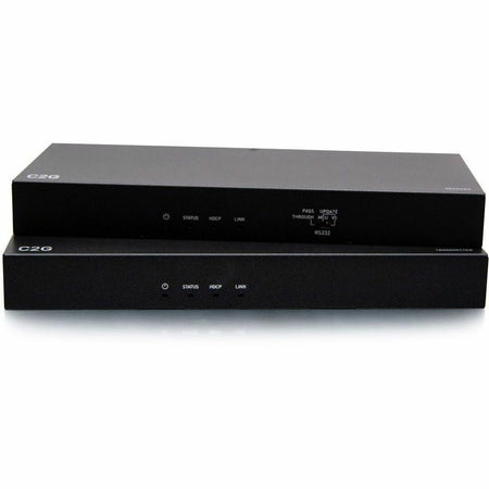 C2G HDBaseT HDMI Extender + 3.5mm, RS232, USB B to A, and IR over Cat - HDMI Transmitter Box to Reciever Box - 4K 60Hz - C2G31013
