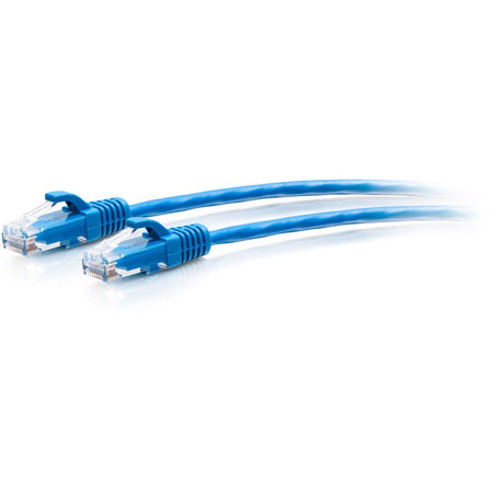 C2G 25ft Cat6a Snagless Unshielded (UTP) Slim Ethernet Cable - Cat6a Network Patch Cable - PoE - Blue - C2G30138