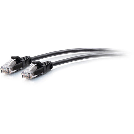 C2G 7ft Cat6a Snagless Unshielded (UTP) Slim Ethernet Cable - Cat6a Network Patch Cable - PoE - Black - C2G30145