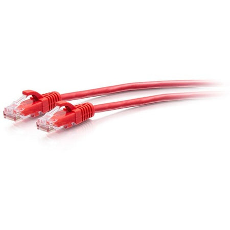 C2G 1ft Cat6a Snagless Unshielded (UTP) Slim Ethernet Patch Cable - Red - C2G30160