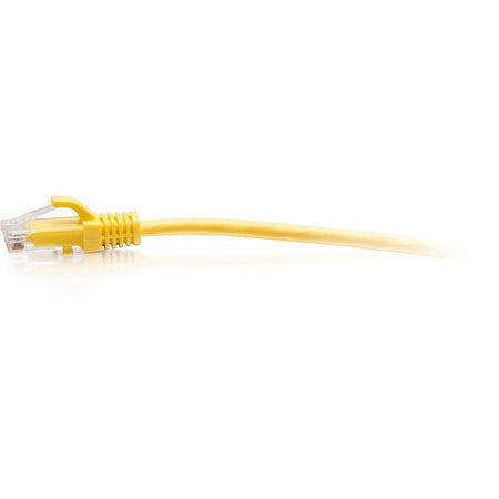 C2G 1ft Cat6a Snagless Unshielded (UTP) Slim Ethernet Cable - Cat6a Slim Network Patch Cable - PoE - Yellow - C2G30167