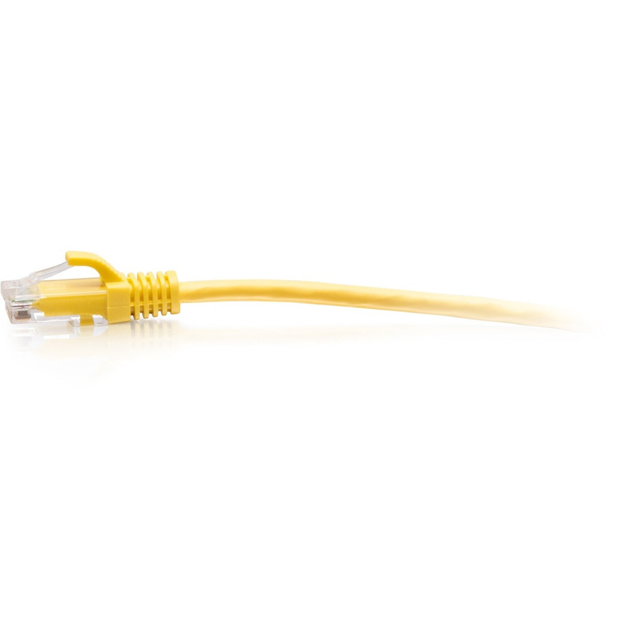 C2G 25ft Cat6a Snagless Unshielded (UTP) Slim Ethernet Cable - Cat6a Slim Network Patch Cable - PoE - Yellow - C2G30173