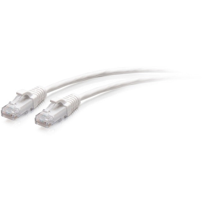 C2G 1ft Cat6a Snagless Unshielded (UTP) Slim Ethernet Patch Cable - White - C2G30181