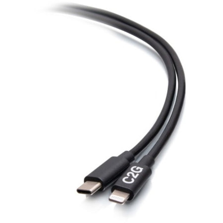 C2G 3ft USB-C Male to Lightning Male Sync and Charging Cable - Black - C2G54555