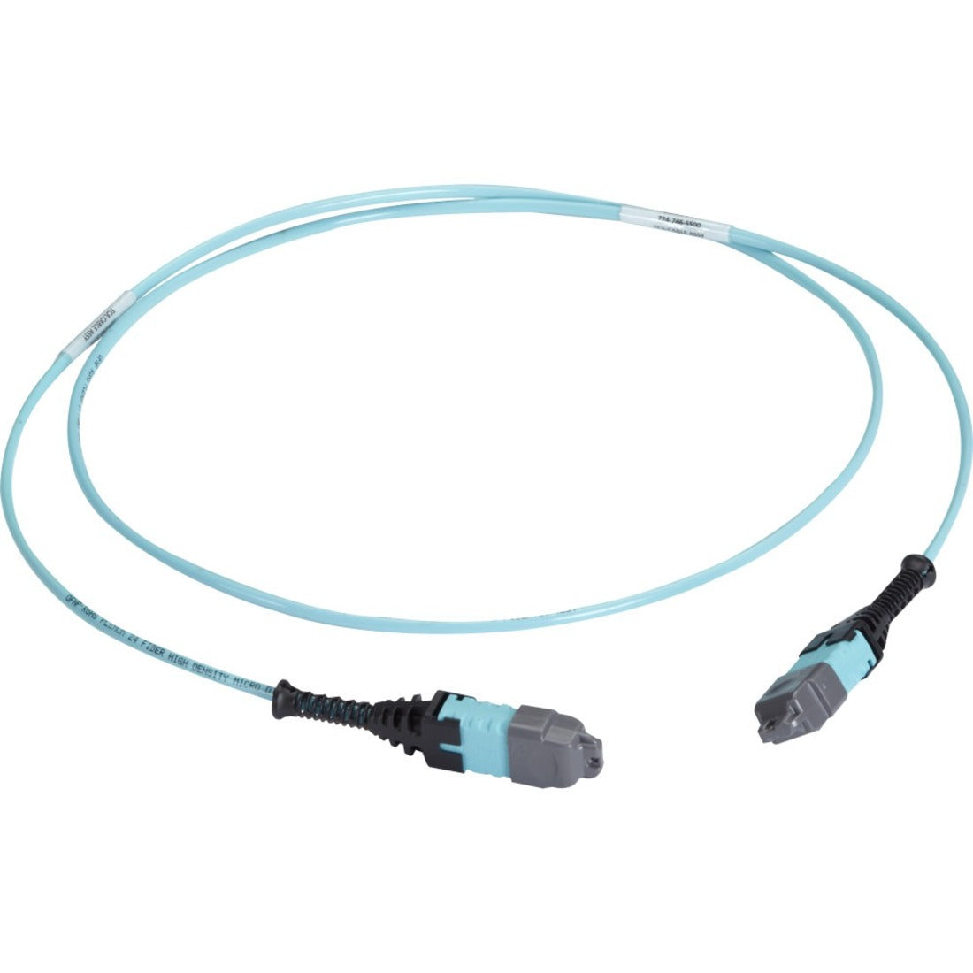 Black Box MTP OM3 Fiber Optic Trunk Cable - Plenum, 24-Strand, Type A - FOTC20M3MP24AQ-10R2