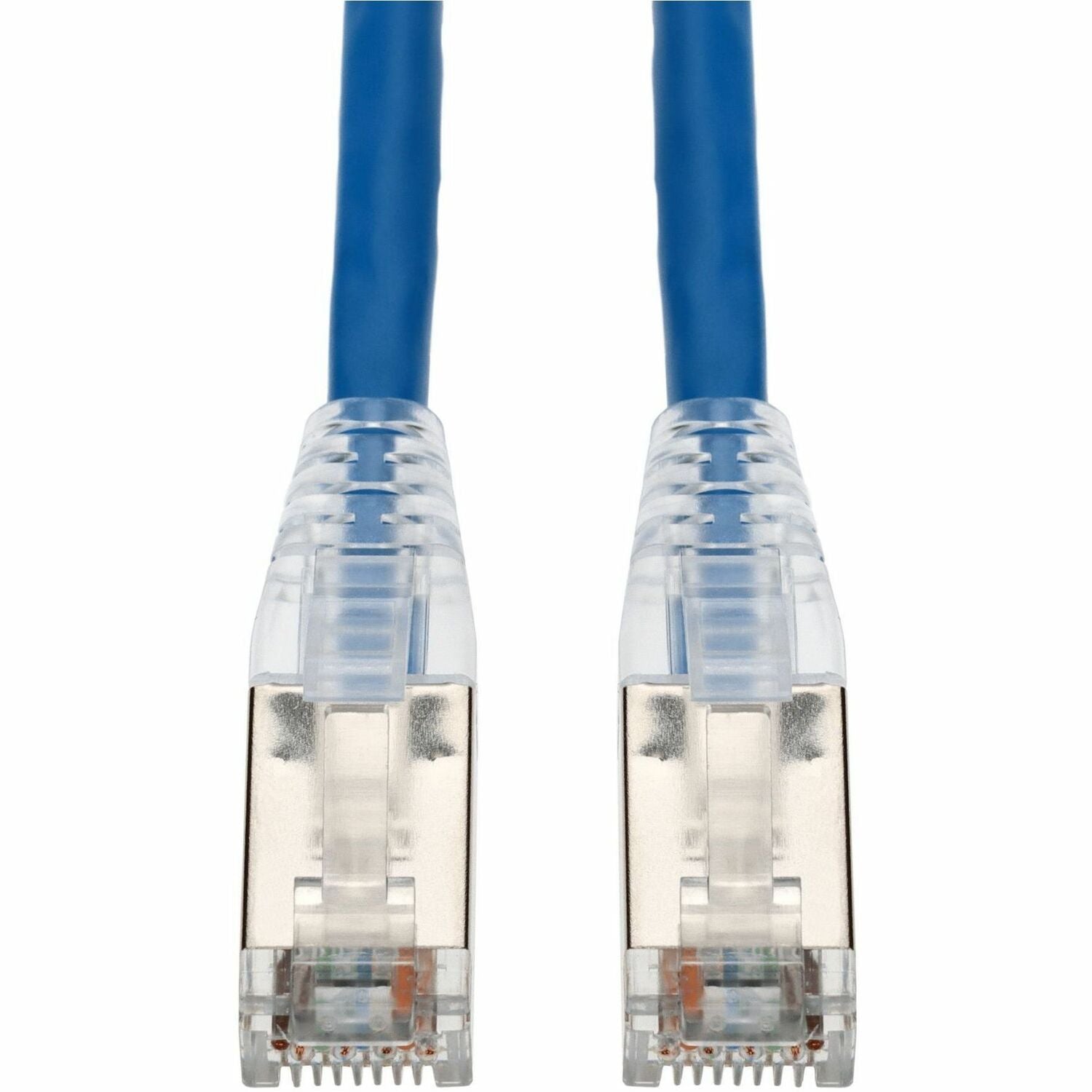 AddOn 10ft Blue CAT 6 Shielded PVC Ethernet Cable Snagless Easy Clear Boot TAA RJ-45 M/M - ADD-10FCAT6S-BE-TAA