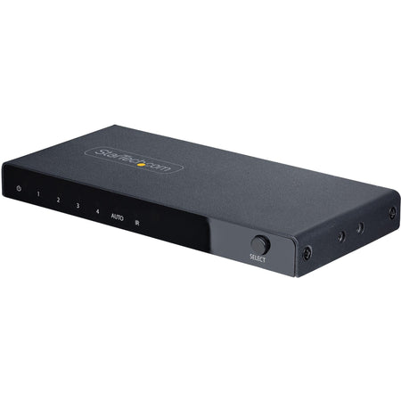 StarTech.com 4-Port 8K HDMI Switch, HDMI 2.1 Switcher 4K 120Hz HDR10+, 8K 60Hz UHD, HDMI Switch 4 In 1 Out, Auto/Manual Source Switching - 4PORT-8K-HDMI-SWITCH