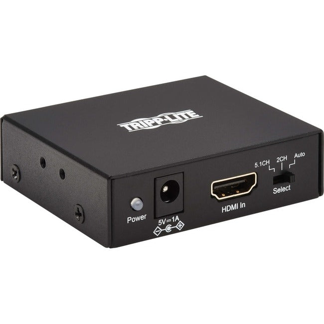 Tripp Lite by Eaton 4K HDMI Audio De-Embedder/Extractor with TOSLINK, RCA and 3.5 mm Stereo Output, 5.1 Channel, HDCP 2.2, 4K 60 Hz - P130-000-AUDIO2
