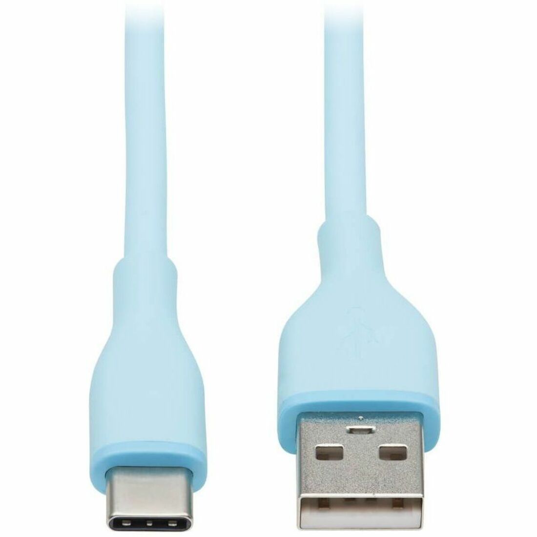 Eaton Tripp Lite Series Safe-IT USB-A to USB-C Antibacterial Cable, USB 2.0, Ultra Flexible (M/M), Light Blue, 3 ft. (0.91 m) - U038AB-003-S-LB