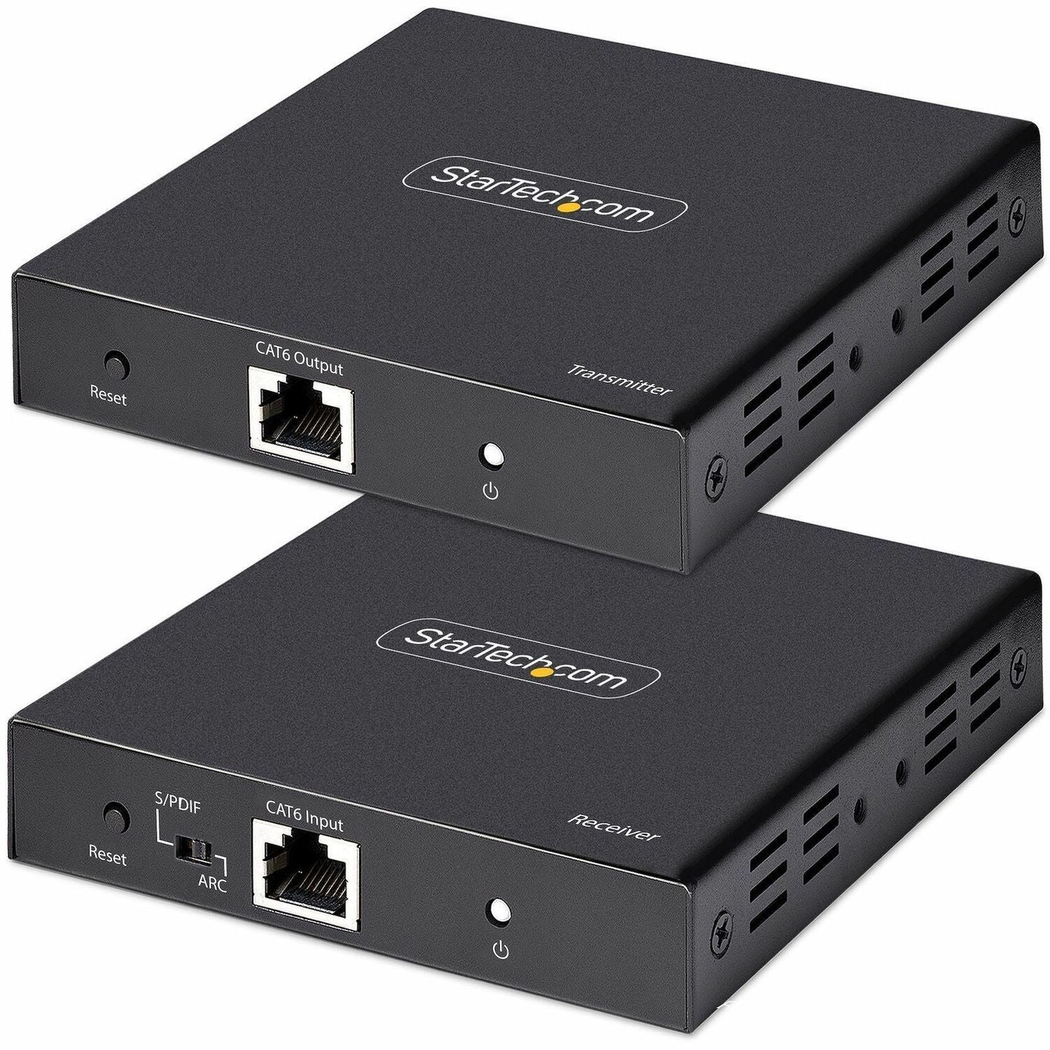 StarTech.com 4K HDMI Extender Over CAT5/CAT6 Cable, 4K 60Hz Video Extender Up to 230ft (70m), HDMI Over Ethernet Cabling, S/PDIF Audio Out - 4K70IC-EXTEND-HDMI