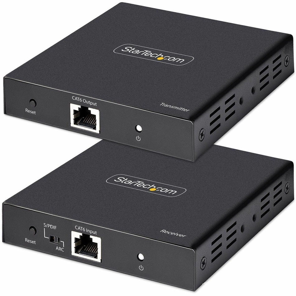 StarTech.com 4K HDMI Extender Over CAT5/CAT6 Cable, 4K 60Hz Video Extender Up to 230ft (70m), HDMI Over Ethernet Cabling, S/PDIF Audio Out - 4K70IC-EXTEND-HDMI