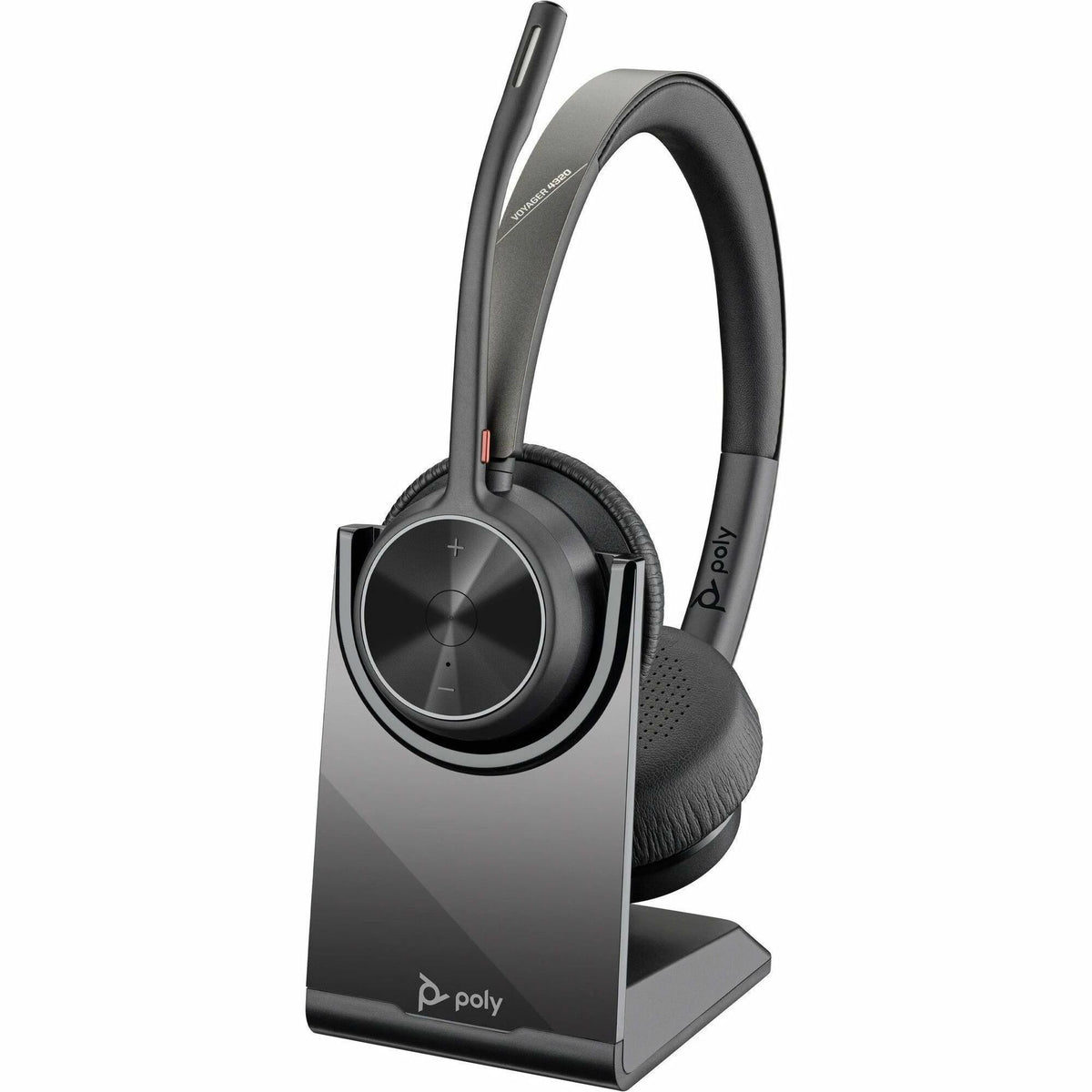 Poly Voyager 4320 UC Stereo USB-A Headset + BT700 USB-A Adapter + Charging Stand - 77Y99AA