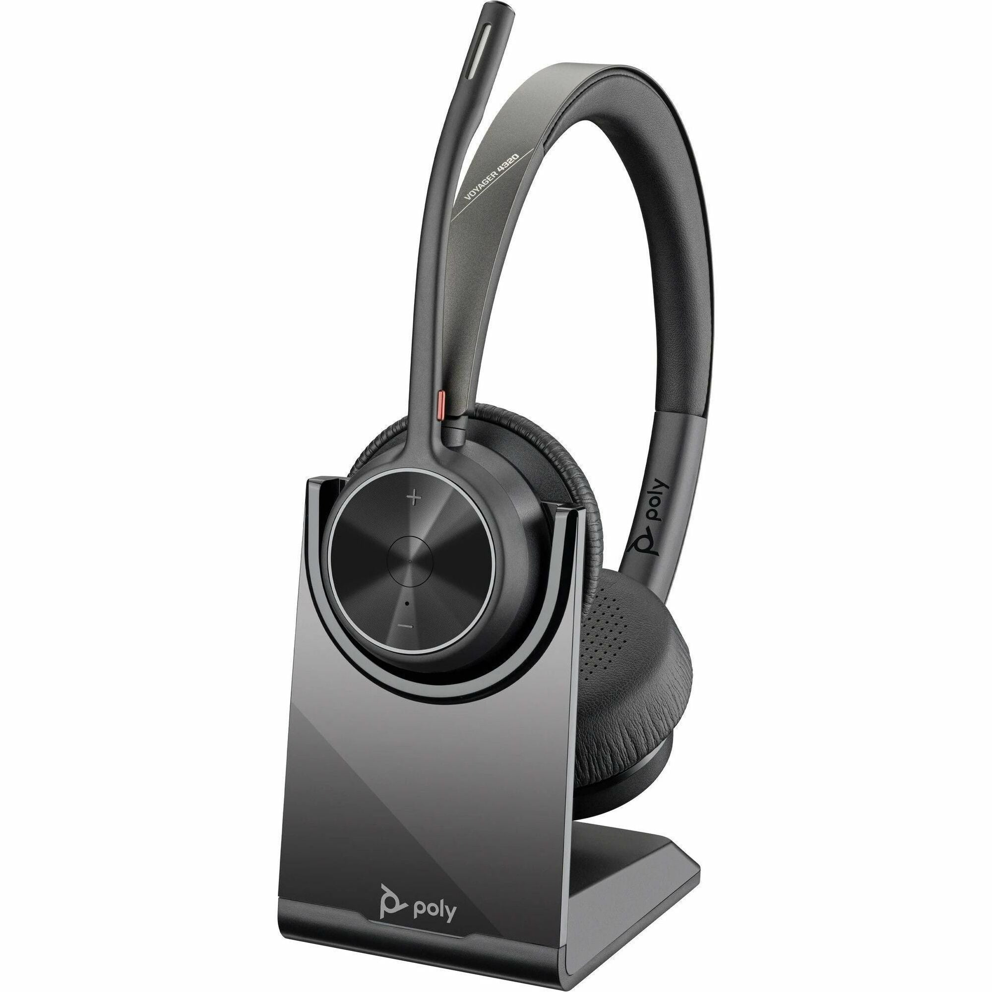 Poly Voyager 4320 UC Stereo USB-A Headset + BT700 USB-A Adapter + Charging Stand - 77Y99AA