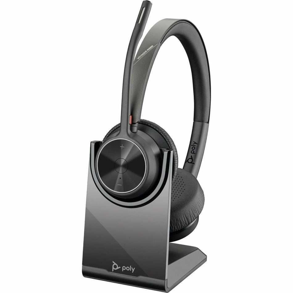 Poly Voyager 4320 UC Stereo USB-A Headset + BT700 USB-A Adapter + Charging Stand - 77Y99AA