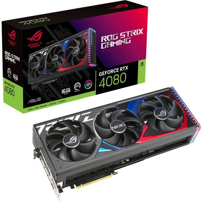 Asus ROG NVIDIA GeForce RTX 4080 Graphic Card - 16 GB GDDR6X - ROG-STRIX-RTX4080-16G-GAMING