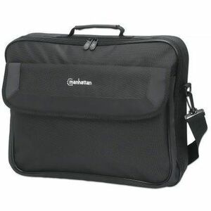 Cambridge Laptop Bag 17.3" , Clamshell Design, Black, LOW COST, Accessories Pocket, Document Compartment on Back, Shoulder Strap (removable), Equivalent to Targus CN418EU, Notebook Case, Three Year Warranty - 439992