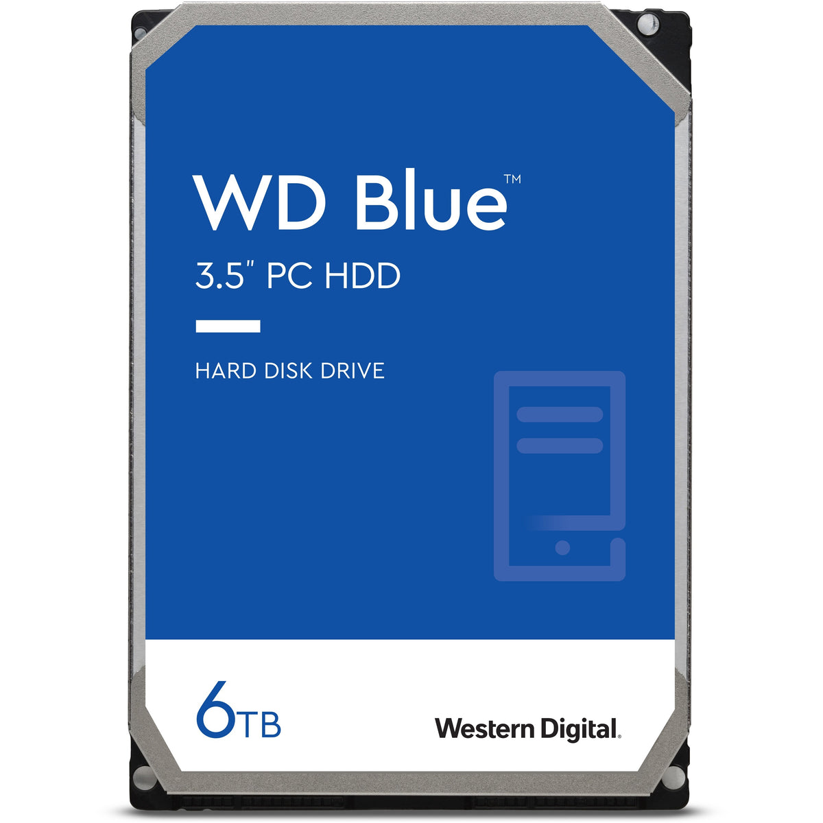 WD Blue WD60EZAX 6 TB Hard Drive - 3.5" Internal - SATA (SATA/600) - Conventional Magnetic Recording (CMR) Method - WD60EZAX