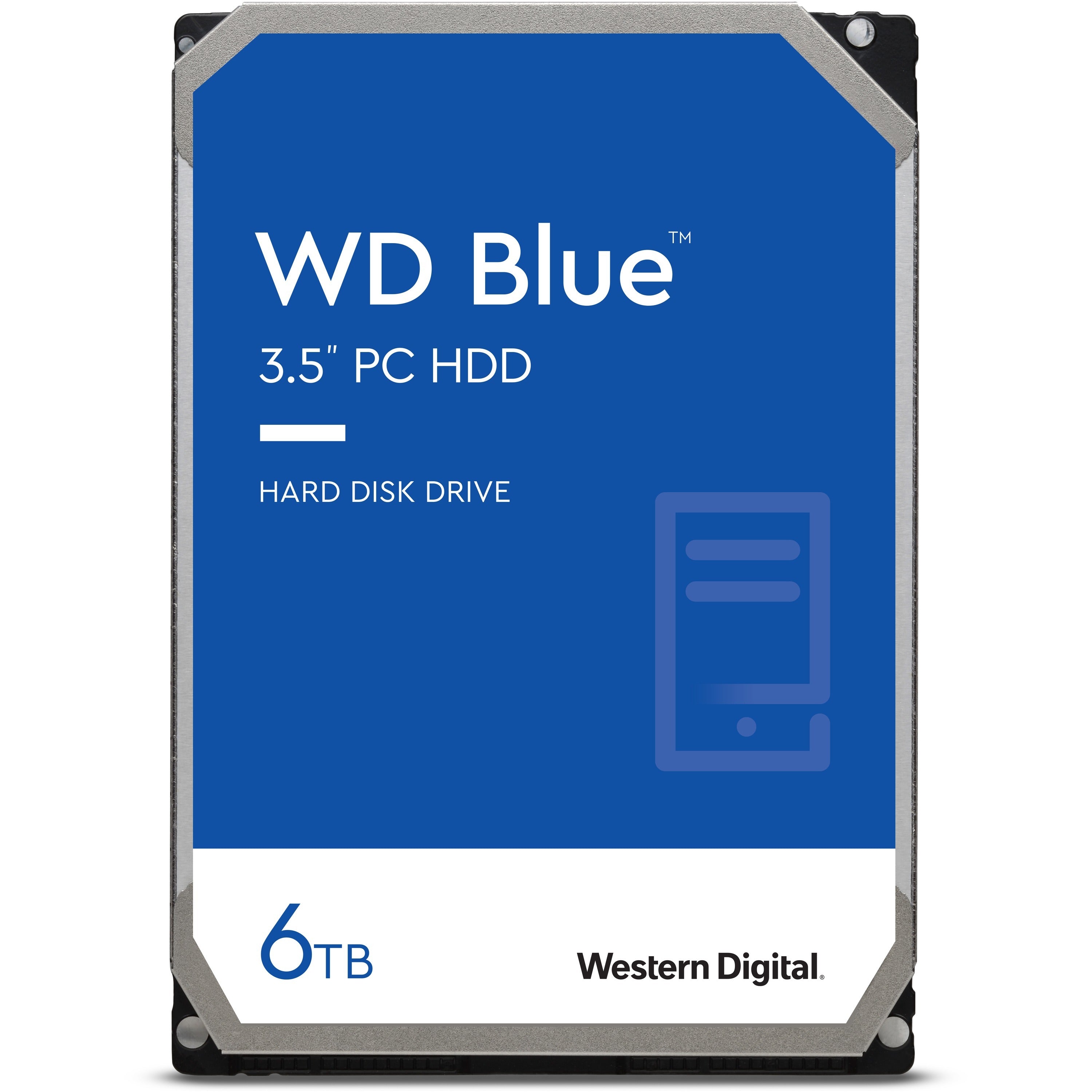 WD Blue WD60EZAX 6 TB Hard Drive - 3.5" Internal - SATA (SATA/600) - Conventional Magnetic Recording (CMR) Method - WD60EZAX