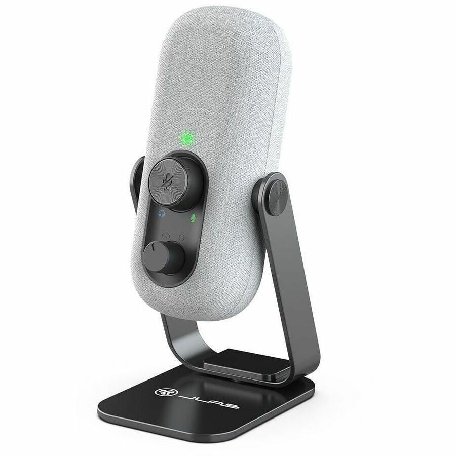 JLab Go Talk Wired Condenser, Dynamic Microphone for Studio, Podcasting, Gaming, Recording, Music - White - MTALKGO2RWHT4