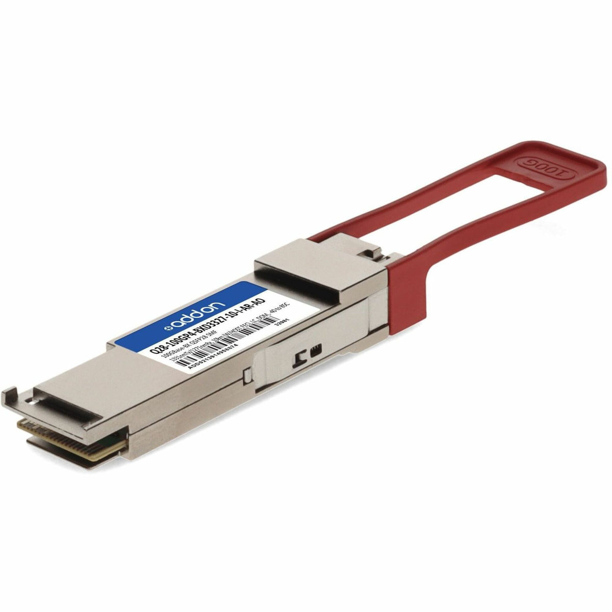AddOn Arista Networks&reg; Compatible TAA 100GBase-BX PAM4 QSFP28 Transceiver (SMF, 1331nmTx/1271nmRx, 10km w/FEC, LC, DOM, -40 to 85C) - Q28-100GP4-BXD3327-10-I-AR-AO