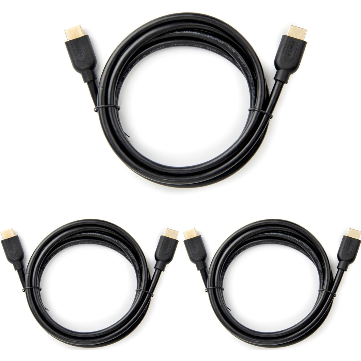 Rocstor HDMI Audio/Video Cable (3-Pack) - Y10C160-B1-3PK