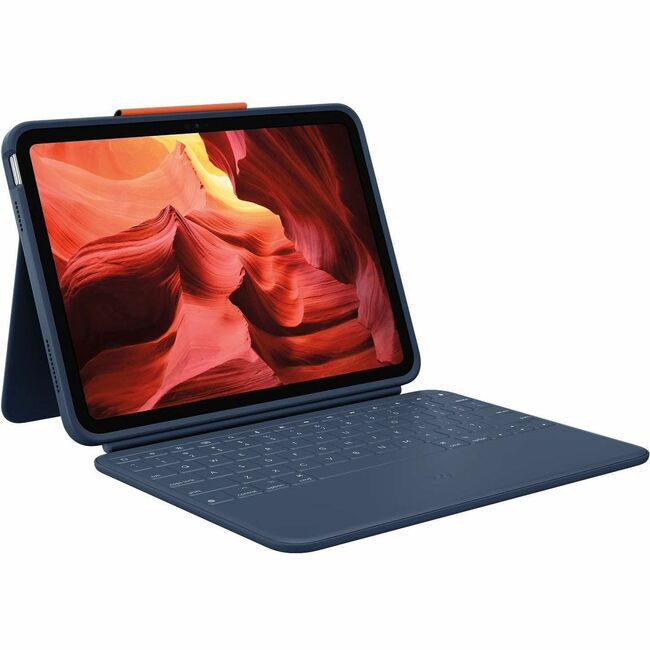 Logitech Rugged Combo 4 Rugged Keyboard/Cover Case Apple iPad (10th Generation) Tablet - 920-011133