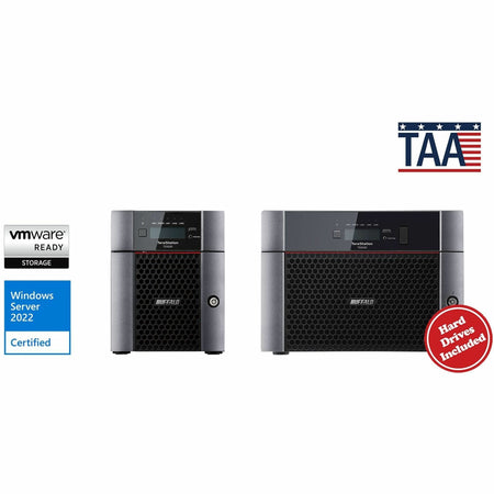 BUFFALO TeraStation 5820DN 8-Bay Secure Business Desktop NAS 48TB (4x12TB) w/ Hard Drives Included - TS5820DN4804