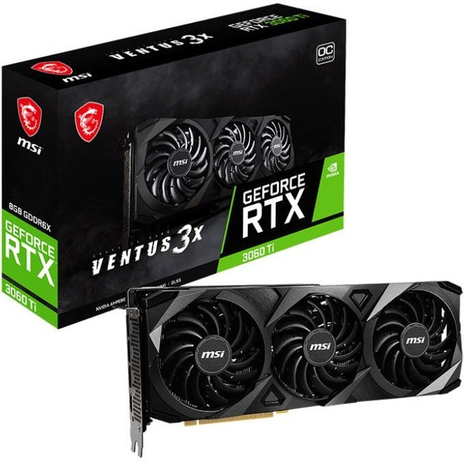 MSI NVIDIA GeForce RTX 3060 Ti Graphic Card - 8 GB GDDR6X - G306TV3X8XC