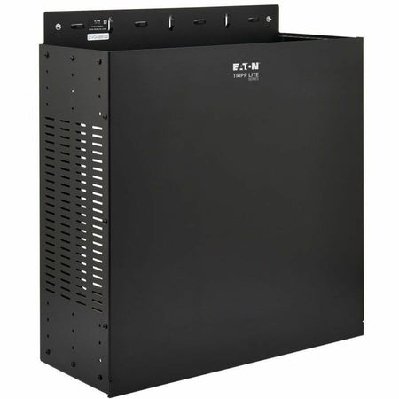 Eaton Tripp Lite Series SmartRack 4U Low-Profile Vertical-Mount Vented Wall-Mount Mini Rack Enclosure, Black - SRWO4UBRKT