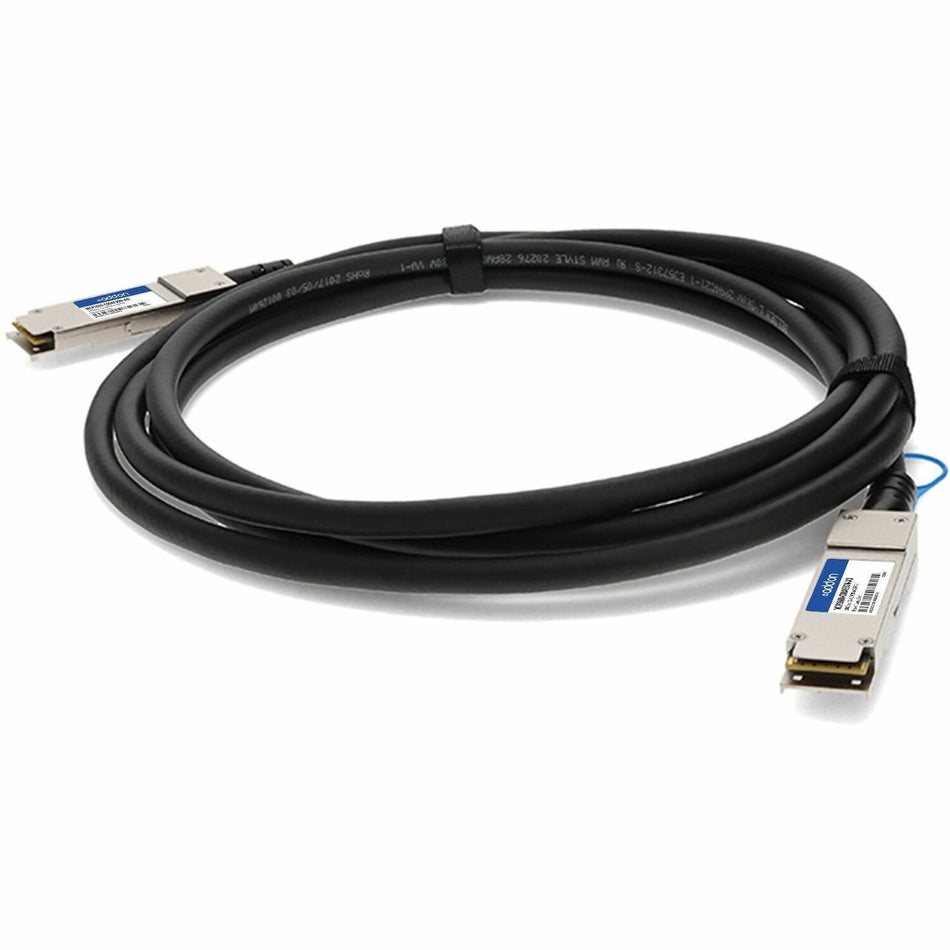AddOn Mellanox&reg; MCP1600-C00AE30N Compatible TAA Compliant 100GBase-CU QSFP28 Direct Attach Cable (Passive Twinax, 0.5m) - MCP1600-C00AE30N-AO
