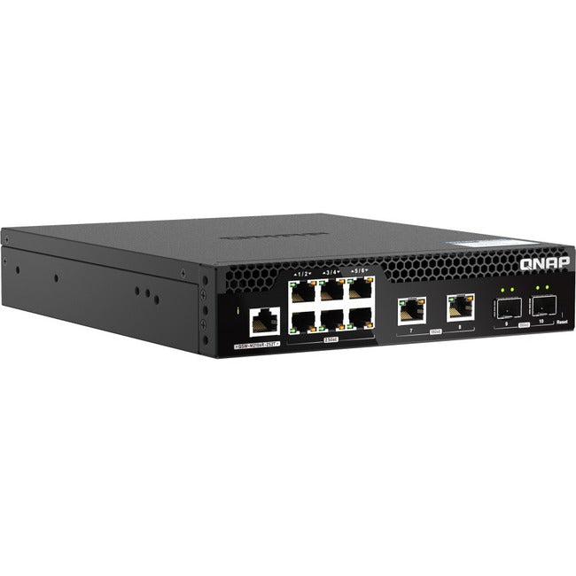 QNAP 10GbE and 2.5GbE Layer 2 Web Managed Switch for SMB Network Deployment - QSW-M2106R-2S2T-US