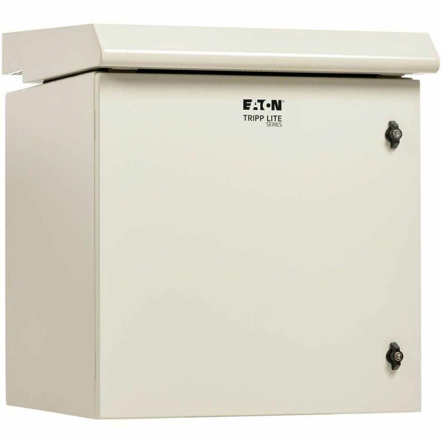 Tripp Lite by Eaton SmartRack Industrial Enclosure with Lock - NEMA 3R, Wall Mount, Metal Construction, Internal Fans, 23 in. Depth, 12U, Gray - SRN3RG12U