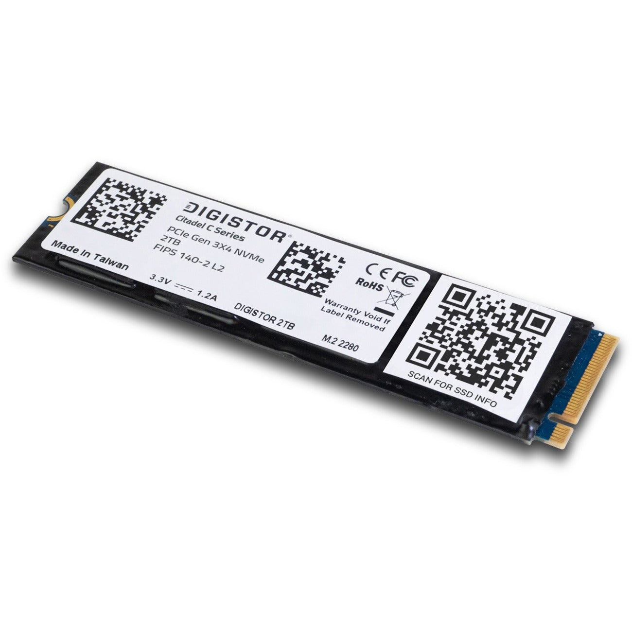 DIGISTOR Citadel C 1 TB Solid State Drive - M.2 2280 Internal - PCI Express NVMe - TAA Compliant - DIG-M2N2100032-C01