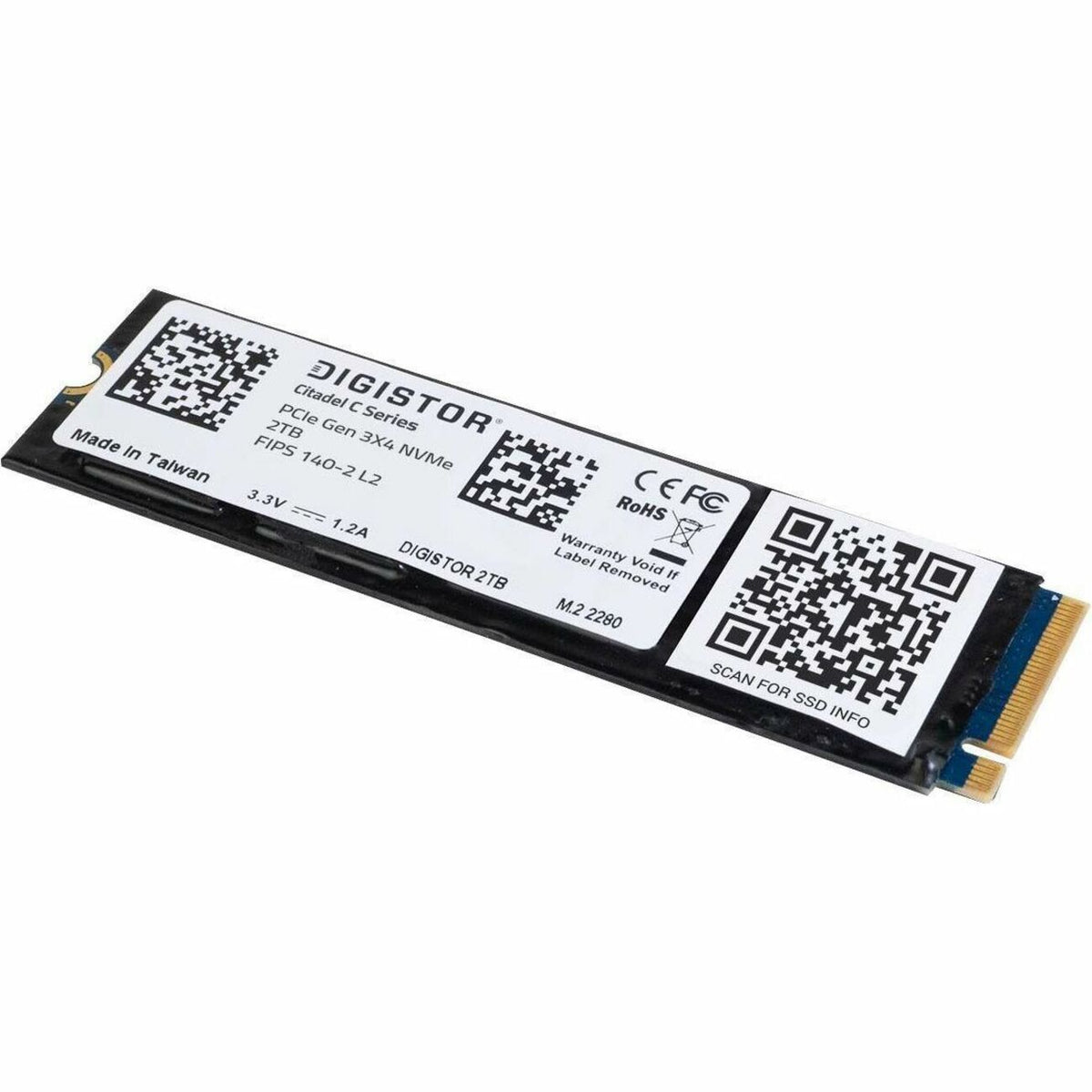 DIGISTOR Citadel C 1 TB Solid State Drive - M.2 2280 Internal - PCI Express NVMe - TAA Compliant - DIG-M2N2100033-C02