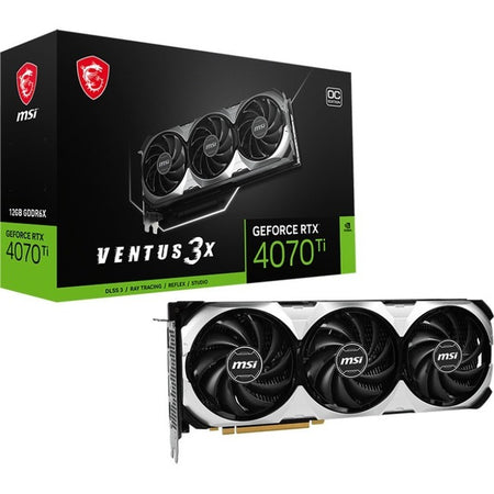 MSI NVIDIA GeForce RTX 4070 Ti Graphic Card - 12 GB GDDR6X - G407TV3X12C