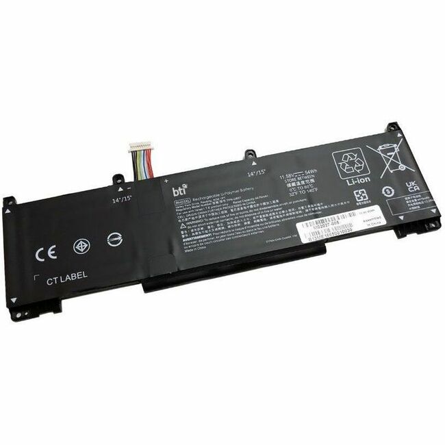 BTI M02027-005-BTI 11.4V 45WHR LI-ION BATTERY M01524-2C2, M02027-005, RH03XL, TPN-DB0B - M02027-005-BTI