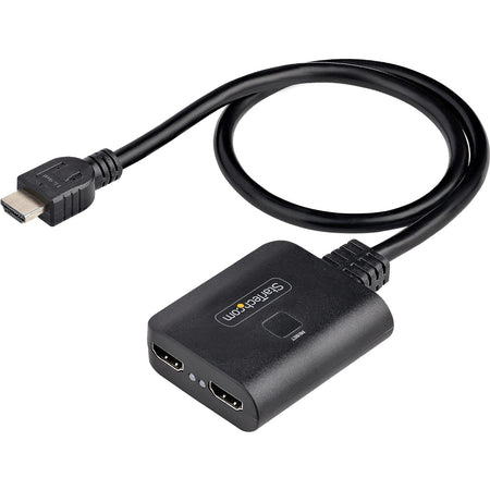 StarTech.com 2-Port HDMI Splitter, 4K 60Hz HDMI 2.0 Video, 4K HDMI Splitter 1 In 2 Out, 1x2 HDMI Display/Output Splitter, HDR/HDCP - HDMI-SPLITTER-4K60UP