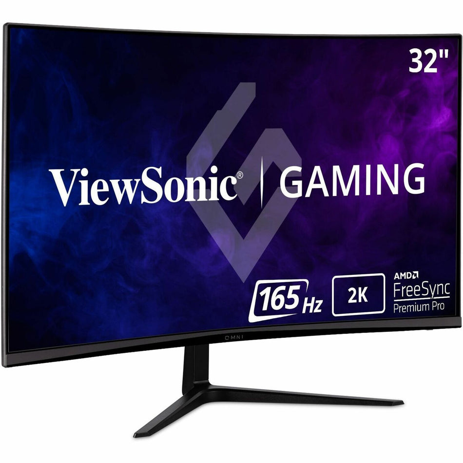 ViewSonic OMNI VX3218C-2K 32 Inch Curved 1ms 1440p 165hz Gaming Monitor with FreeSync Premium, Eye Care, HDMI and Display Port - VX3218C-2K
