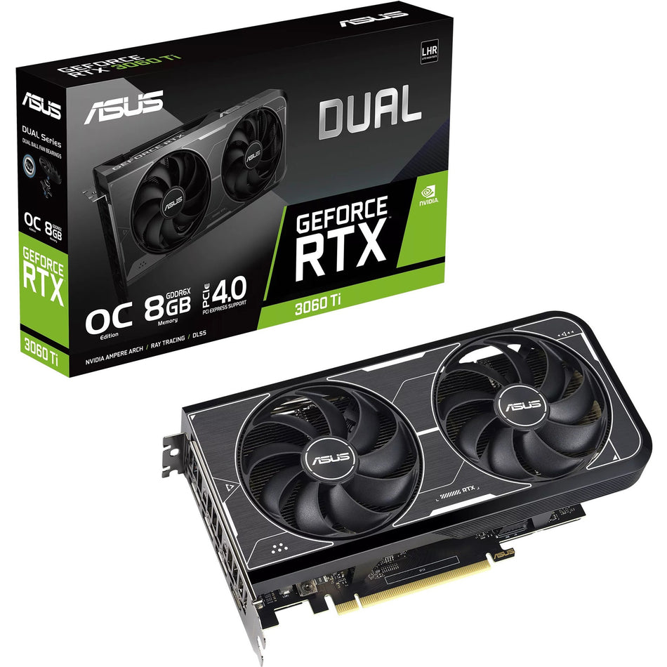 Asus NVIDIA GeForce RTX 3060 TI Graphic Card - 8 GB GDDR6X - DUAL-RTX3060TI-O8GD6X