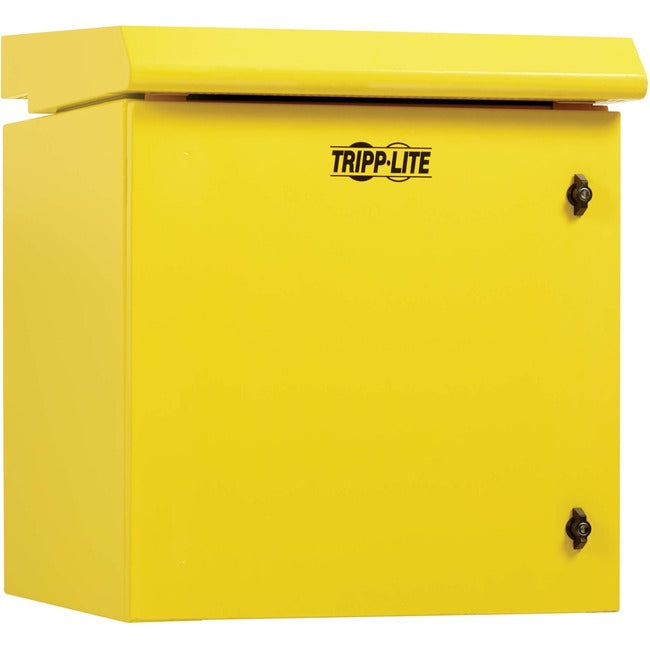 Tripp Lite by Eaton SmartRack Industrial Enclosure - NEMA 3R, Wall Mount, Metal, Locking, Fan With Thermal Switch, 23 in. Depth, 12U, Yellow - SRN3RY12U